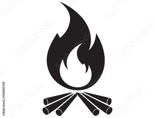 CAMPFIRE SILHOUETTE