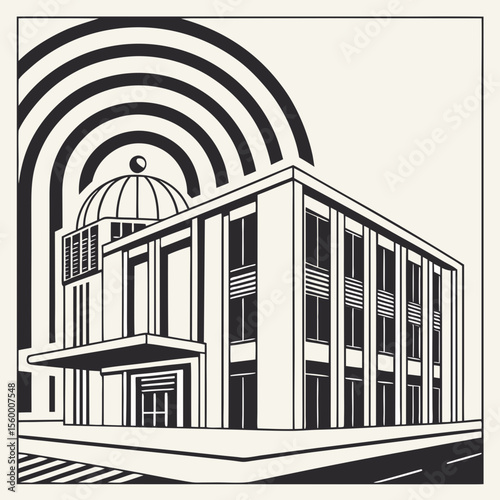 vector illustration of a building