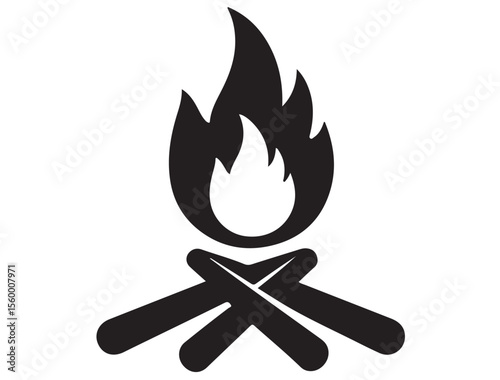 CAMPFIRE SILHOUETTE