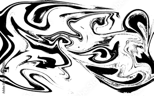 Liquid marble texture design, colorful marbling surface, black and white, vibrant abstract paint design, vector illustration