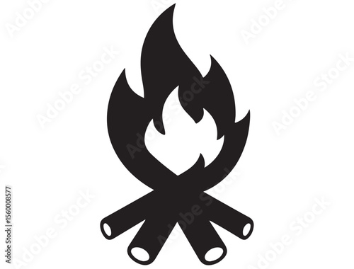 CAMPFIRE SILHOUETTE