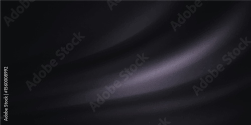 Abstract black and white background with a smooth, flowing satin texture and a subtle blue light wave design
