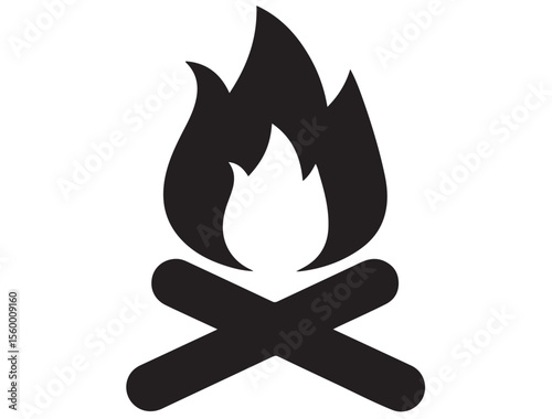 CAMPFIRE SILHOUETTE