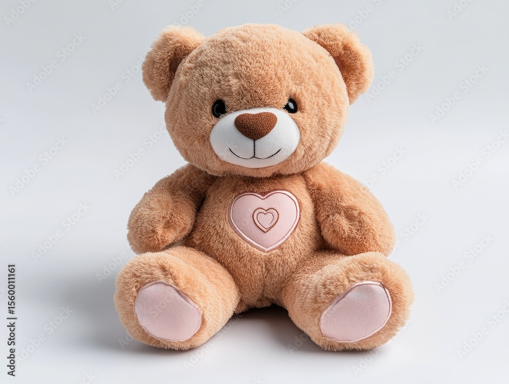 Obraz premium Cute teddy bear with heart