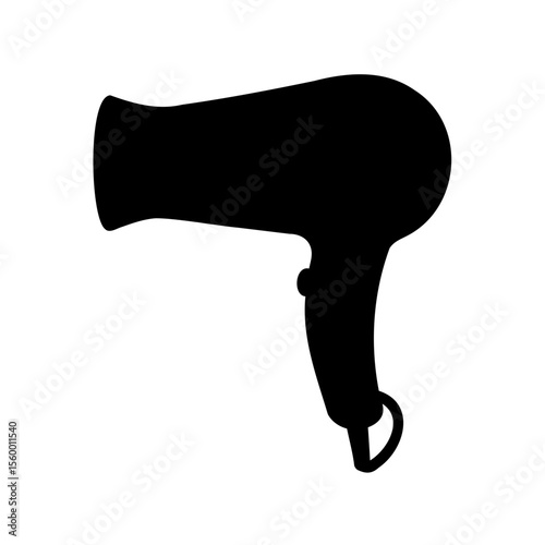 hair dryer icon, hair dryer silhouette vector