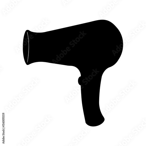 hair dryer icon, hair dryer silhouette vector