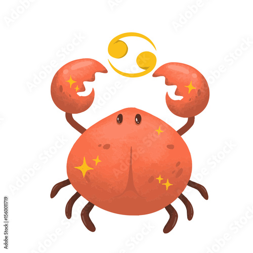 Illustration of Cancer Zodiac Sign