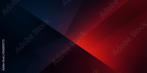 Dark abstract digital backdrop with red and navy-blue gradient forming layered triangular shapes

