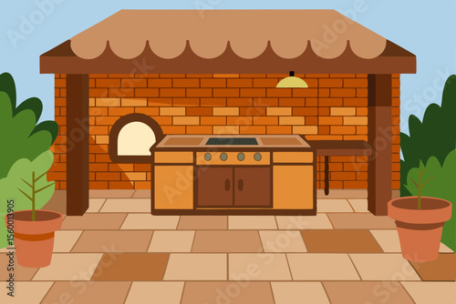 rustic charm outdoor cooking summer scene