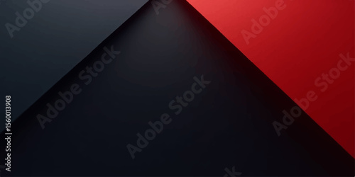 Red light illuminates a blank black sheet with a subtle curl pattern, perfect for a modern design concept or artistic backdrop