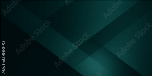 Modern green layered abstract background with folded geometry and vibrant depth effects