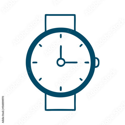 Minimalist clock icon 