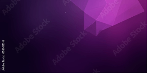 Futuristic tech-style purple design with angular geometric layers and glowing edge contrast