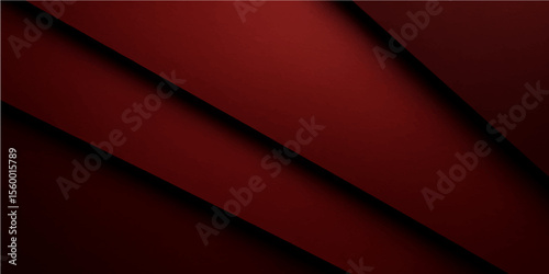 Stylish deep red folded design with smooth transitions and soft lighting effects