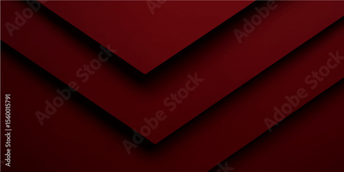 Dark red shadowed abstract composition with minimal folds and soft gradient transitions