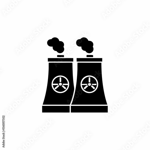 creative details Outline thermal power station icon vector illustration 