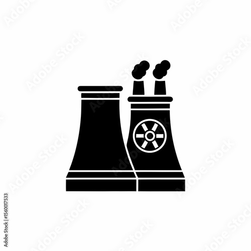 creative details Outline thermal power station icon vector illustration 