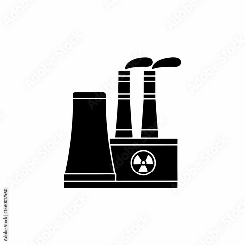 creative details Outline thermal power station icon vector illustration 