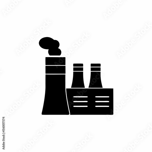 creative details Outline thermal power station icon vector illustration 
