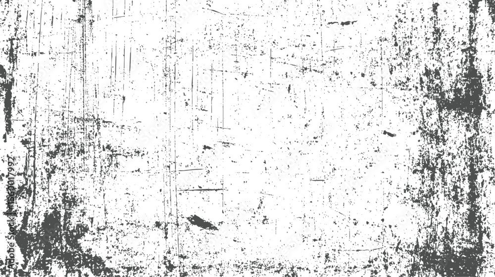 Fototapeta premium Diagonal scratch texture on white background. Grunge distressed overlay with layered linear details. Perfect for vintage design effects. 