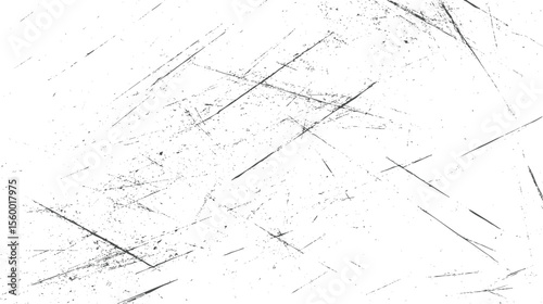 High detail linear scratch texture with tangled strokes. Abstract white grunge background. Ideal for retro, punk, or digital art.
