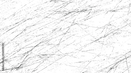 Dense crisscross scratch texture on white background. Abstract grunge pattern. Perfect distressed effect for artistic overlays.
