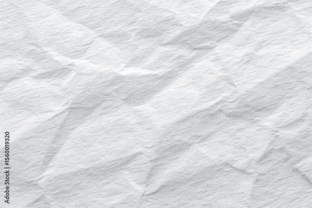 Obraz premium Subtle texture of crumpled white paper with soft shadows and highlights