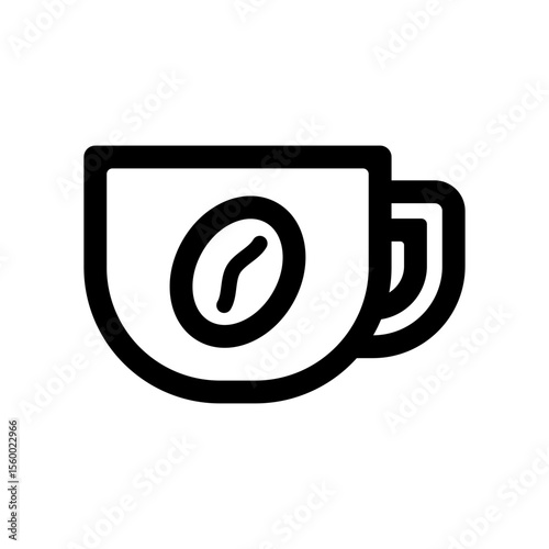 コーヒーのイメージのアイコンイラスト
