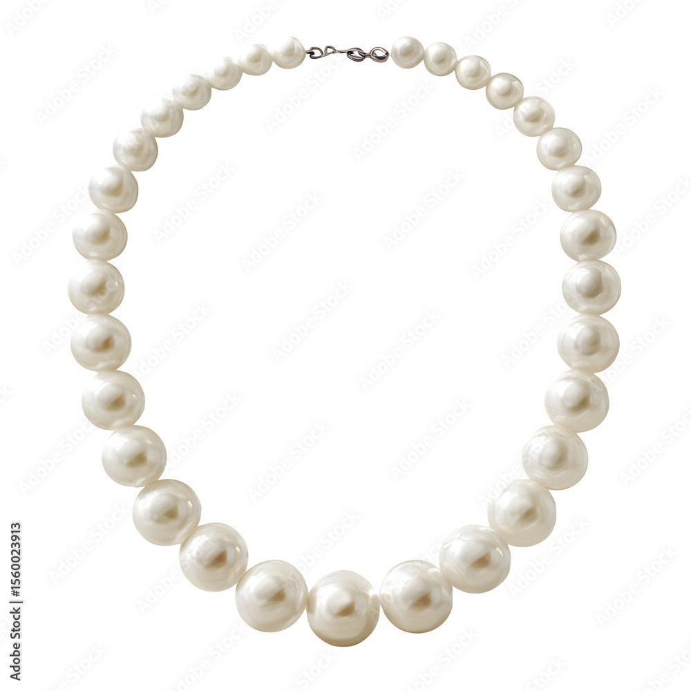 Obraz premium white pearl necklace