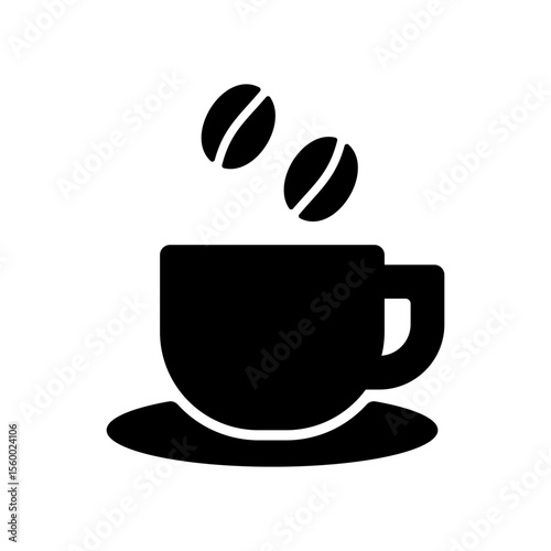 コーヒーのイメージのアイコンイラスト