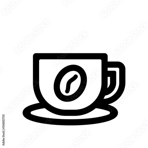 コーヒーのイメージのアイコンイラスト