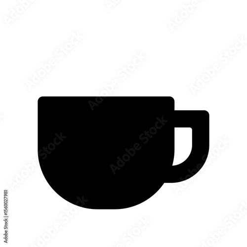 シンプルなコーヒーカップのアイコンイラスト