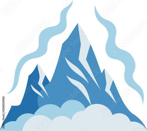 Blue Stream Mountain Peak