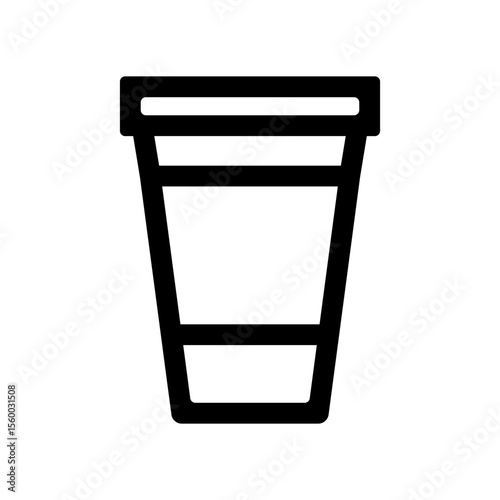 ドリンクのテイクアウト容器のアイコンイラスト