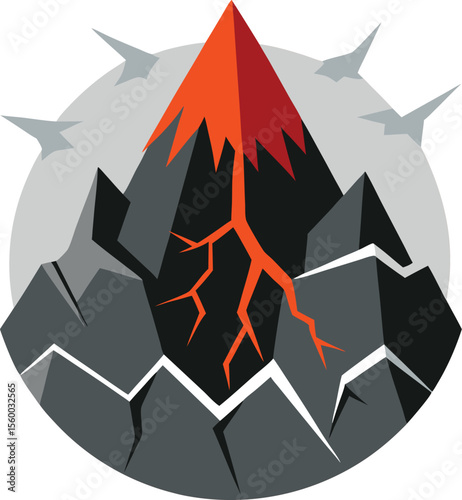 Smoky Volcano Eruption

