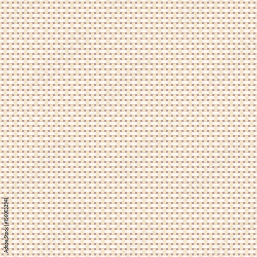 Beige canvas plain weave texture. Seamless pattern, vector illustration