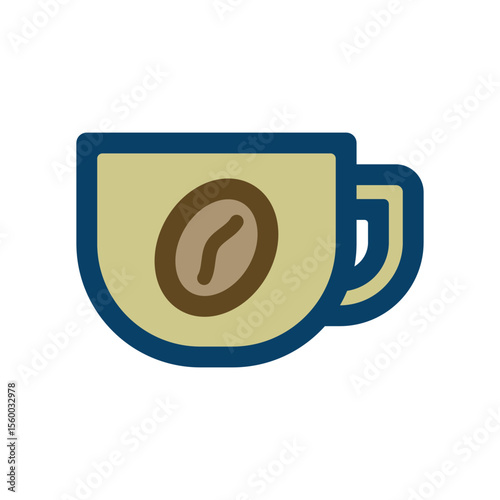 コーヒーのイメージのアイコンイラスト