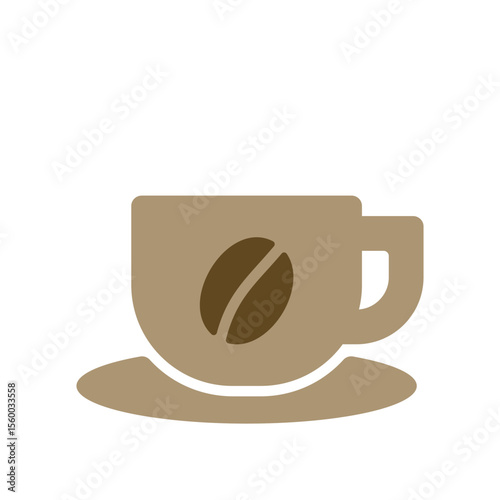 コーヒーのイメージのアイコンイラスト