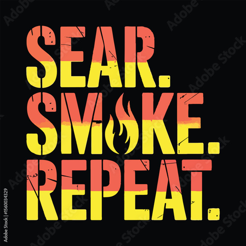 sear smoke repeat logo design 