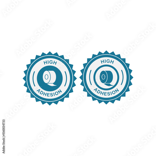 High adhesion tape quality logo design for industrial and packaging use