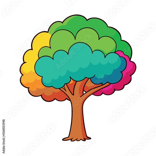 Lonely Tree Without Leaves Drawing