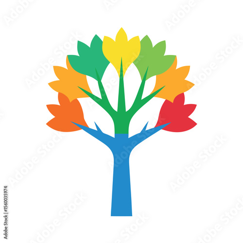 Tree Without Leaves Dark Silhouette Vector