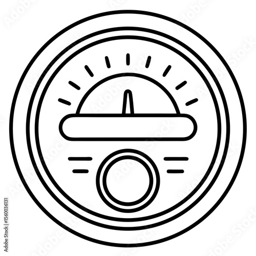 Smart Thermostat Icon Vector