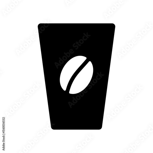 アイスコーヒーのイメージのアイコンイラスト