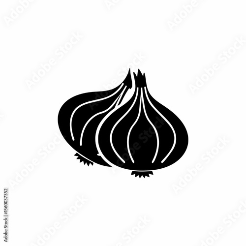 creative details Outline onion icon vector illustration