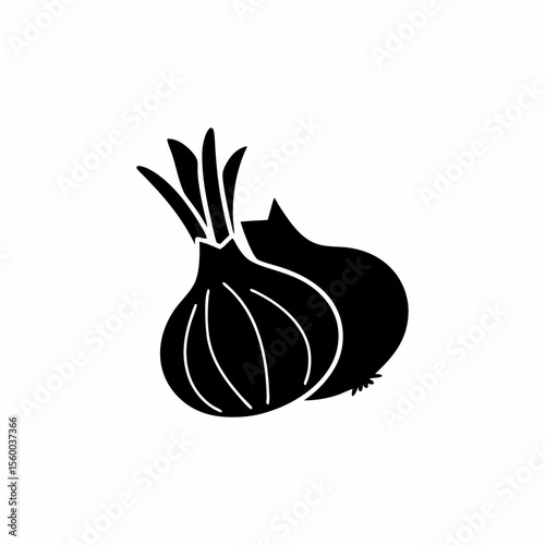 creative details Outline onion icon vector illustration