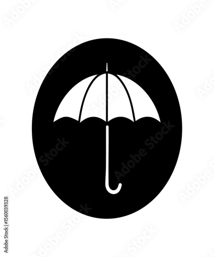 black umbrella icon