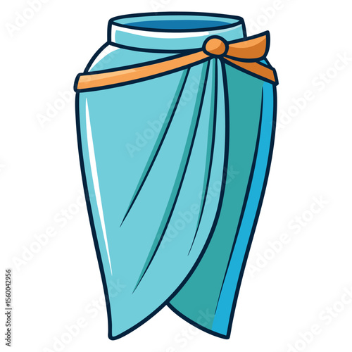 A light and sheer sarong, perfect for beach cover-up, elegant and flowing, on a clean white background.