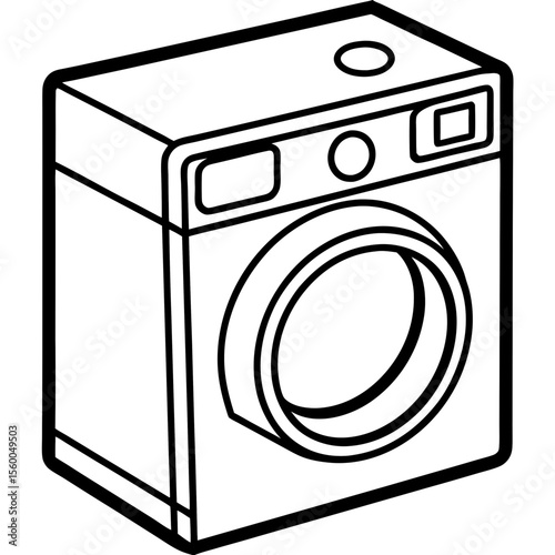 Washing Machine Silhouette