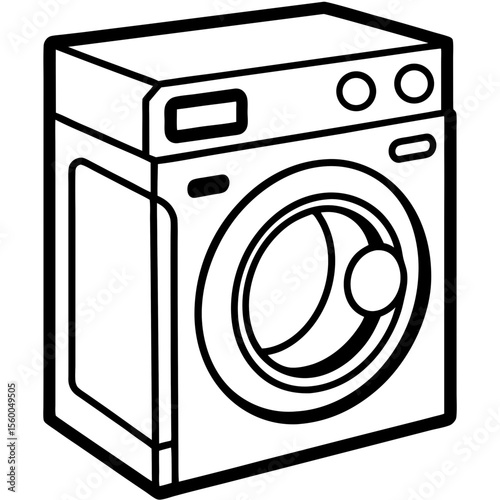 Washing Machine Silhouette